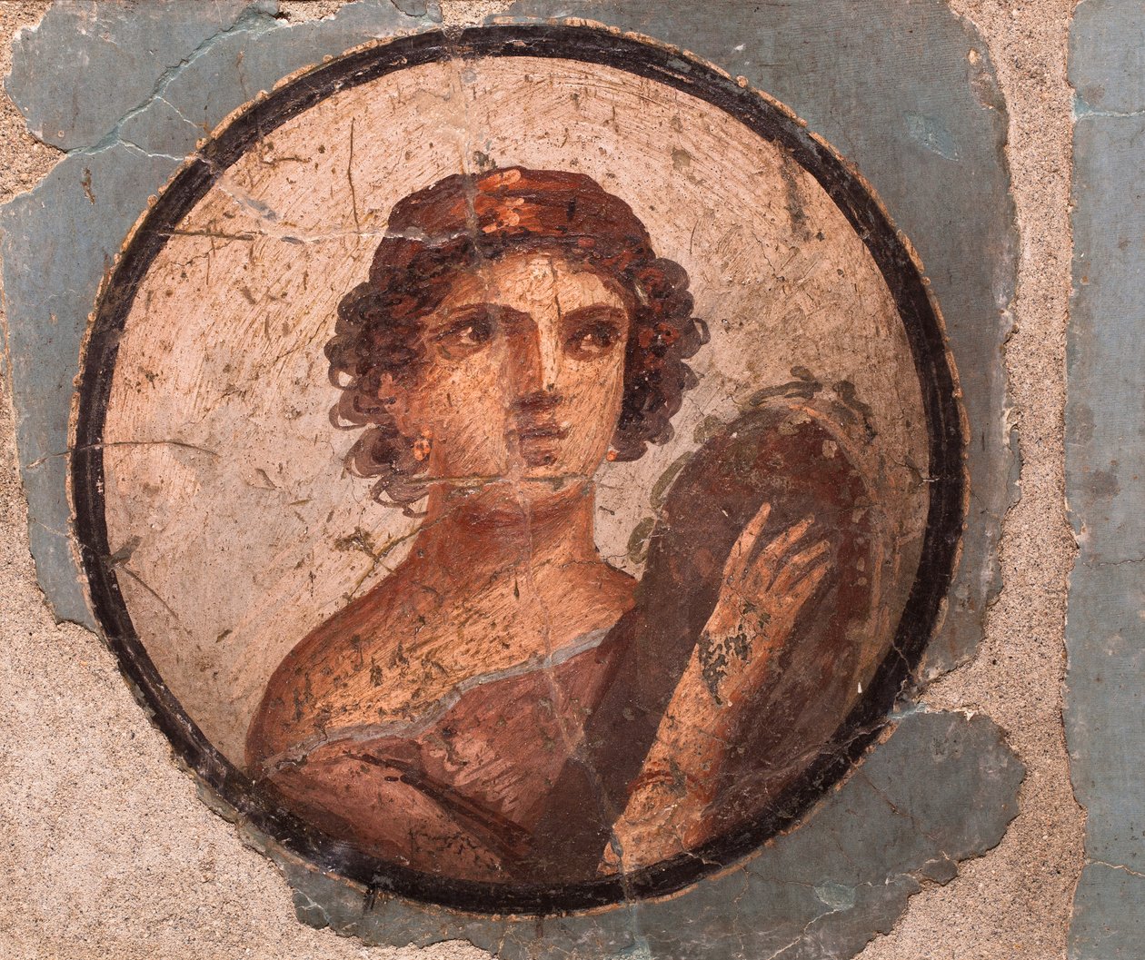 Medallion Portraits, Pompeii by School Roman