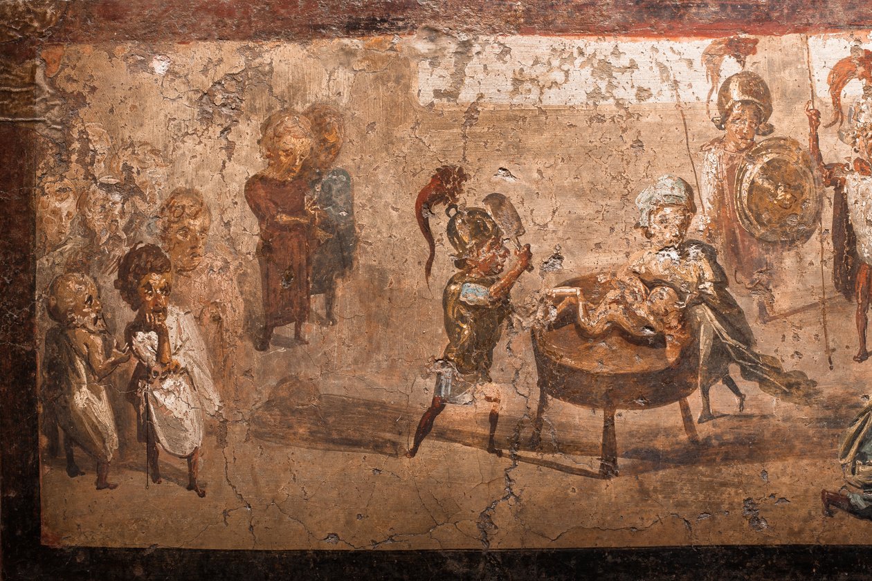 The Judgment of Solomon, Pompeii by School Roman
