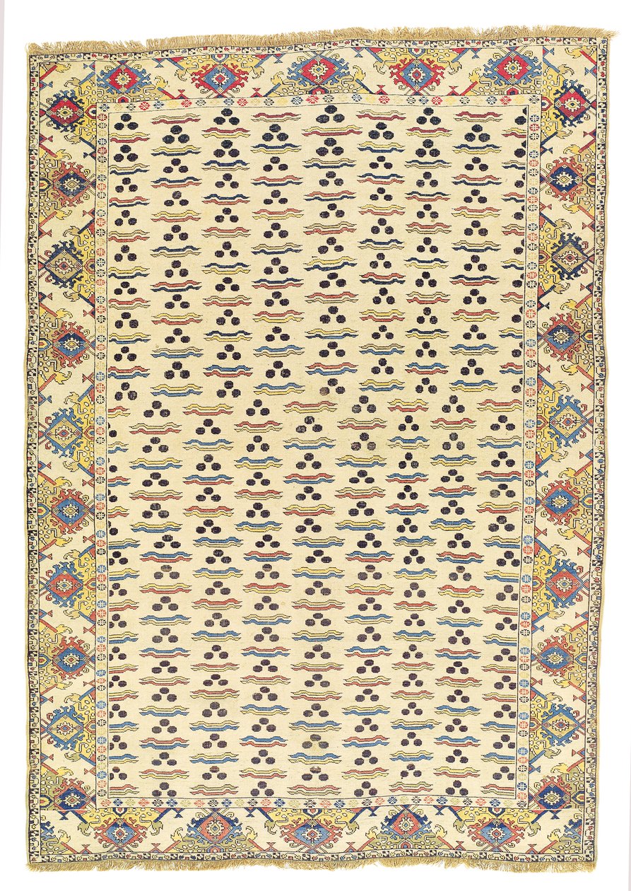Tuduc Cintamani Rug, Early 20th Century by School Romanian