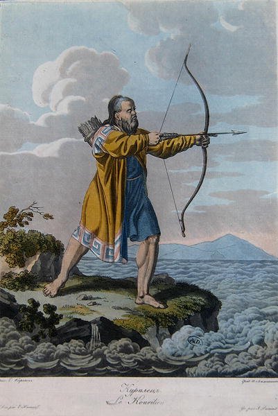 Inhabitant of the Kuril Islands, c.1800 by School Russian