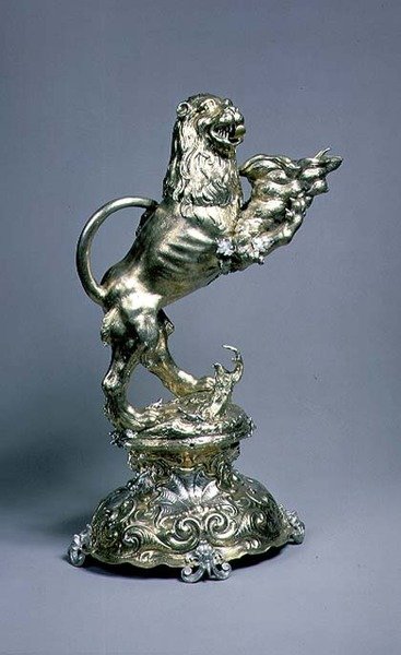 Lion-shaped vessel, G. Lang, Ausburg, early 17th century by School Russian