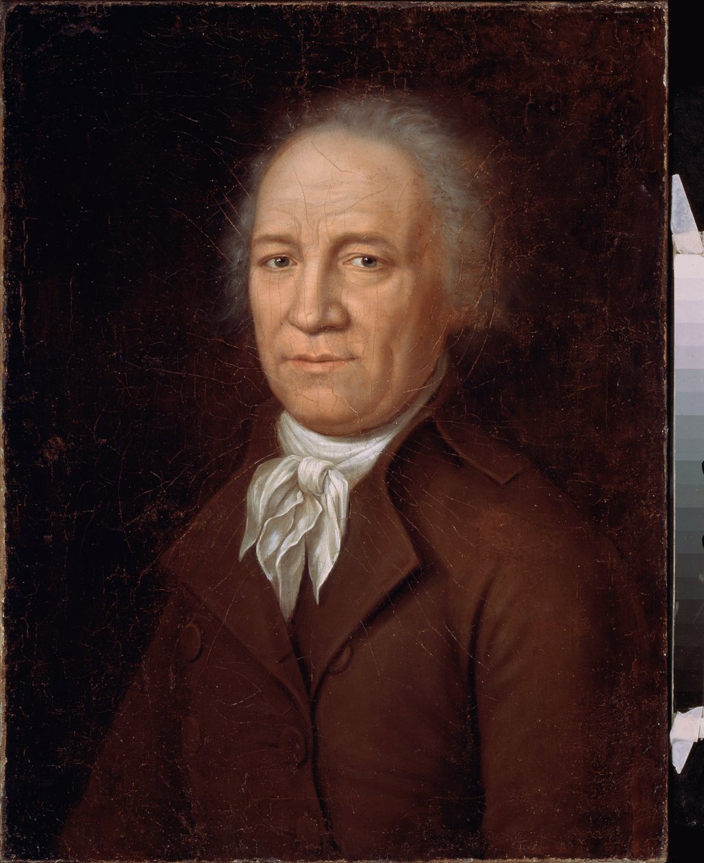 Portrait of the farmer Andrei Bolotov by School Russian