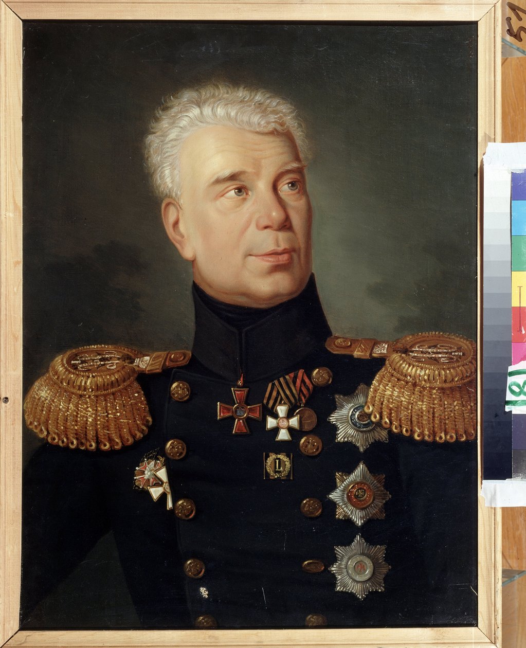 Portrait of Admiral Ivan Krusenstern by School Russian