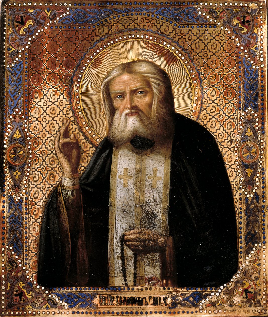 Representation of the Russian Thaumaturge Seraphim by Sarov by School Russian
