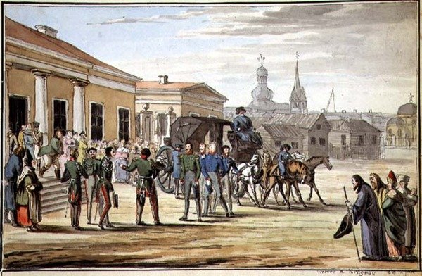 Russian Soldiers Arriving at Krasnoy by School Russian