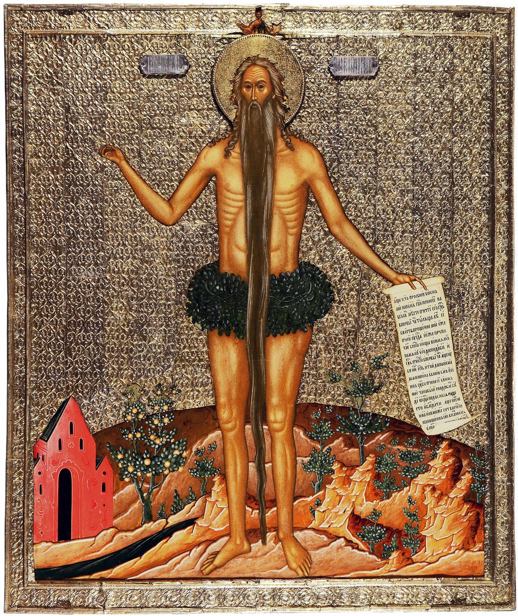 Saint Onuphrius by School Russian