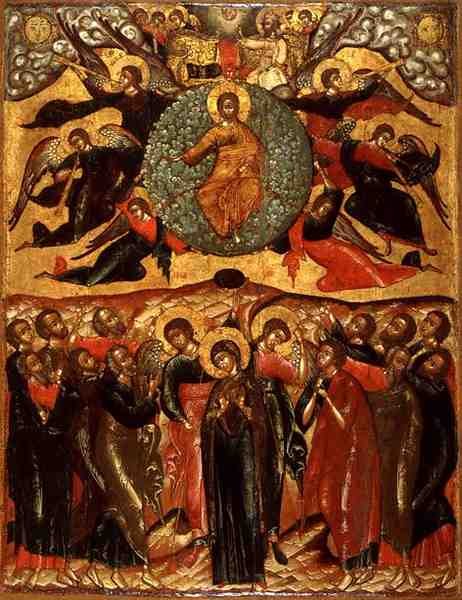 The Ascension of Christ, from the Church of Elijah the Prophet, Yaroslavl, Russia, Second Half of the 17th Century by School Russian
