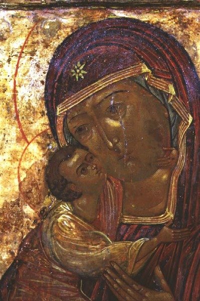 The Mother of God Theodorovskaya, late 16th century by School Russian