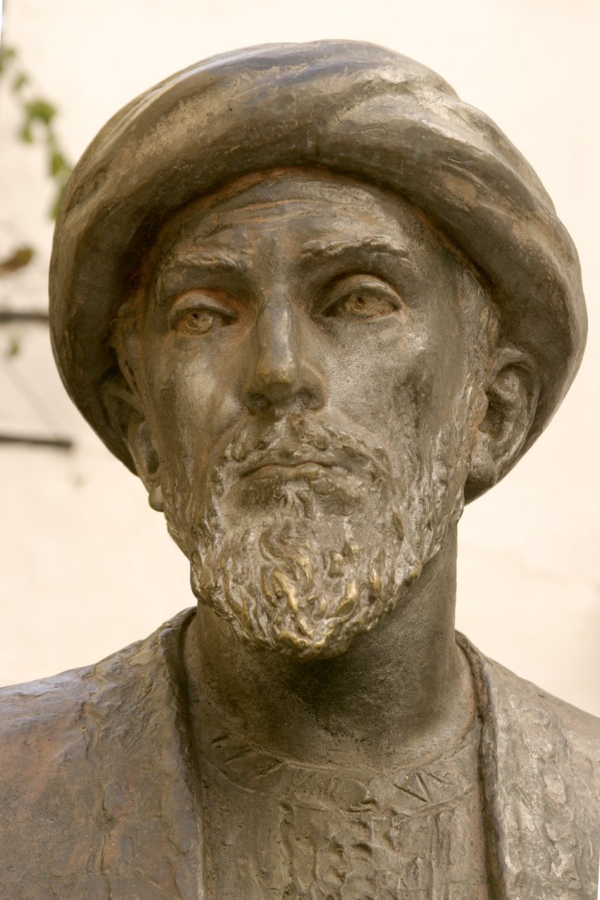 Head of Moses Maimonides (1135-1204) (detail) by School Spanish