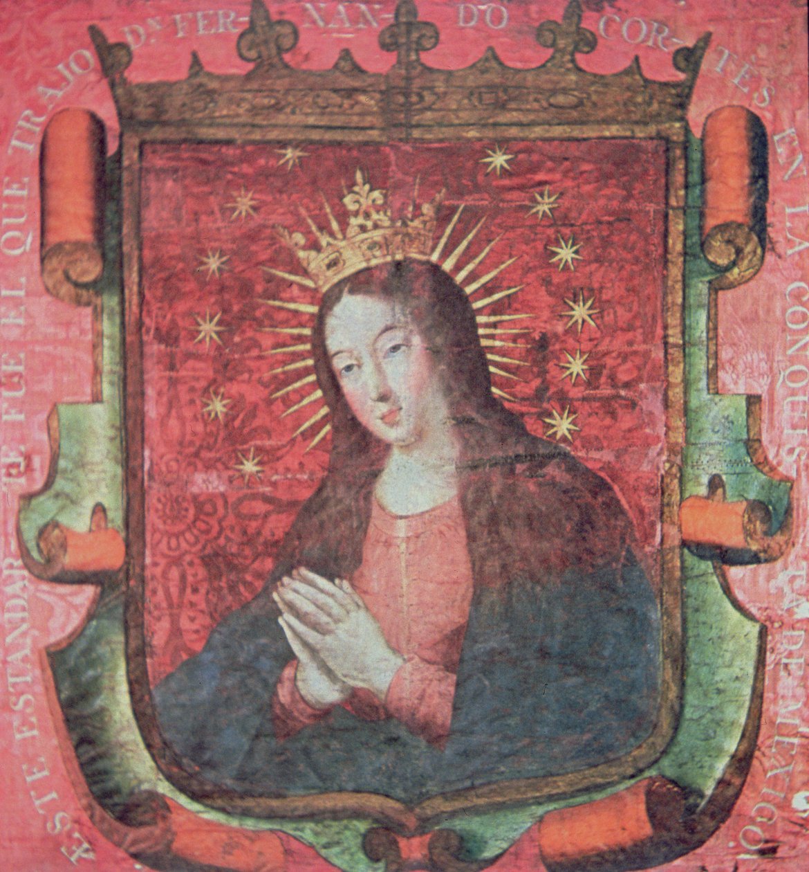 The original banner of Hernan Cortes by School Spanish