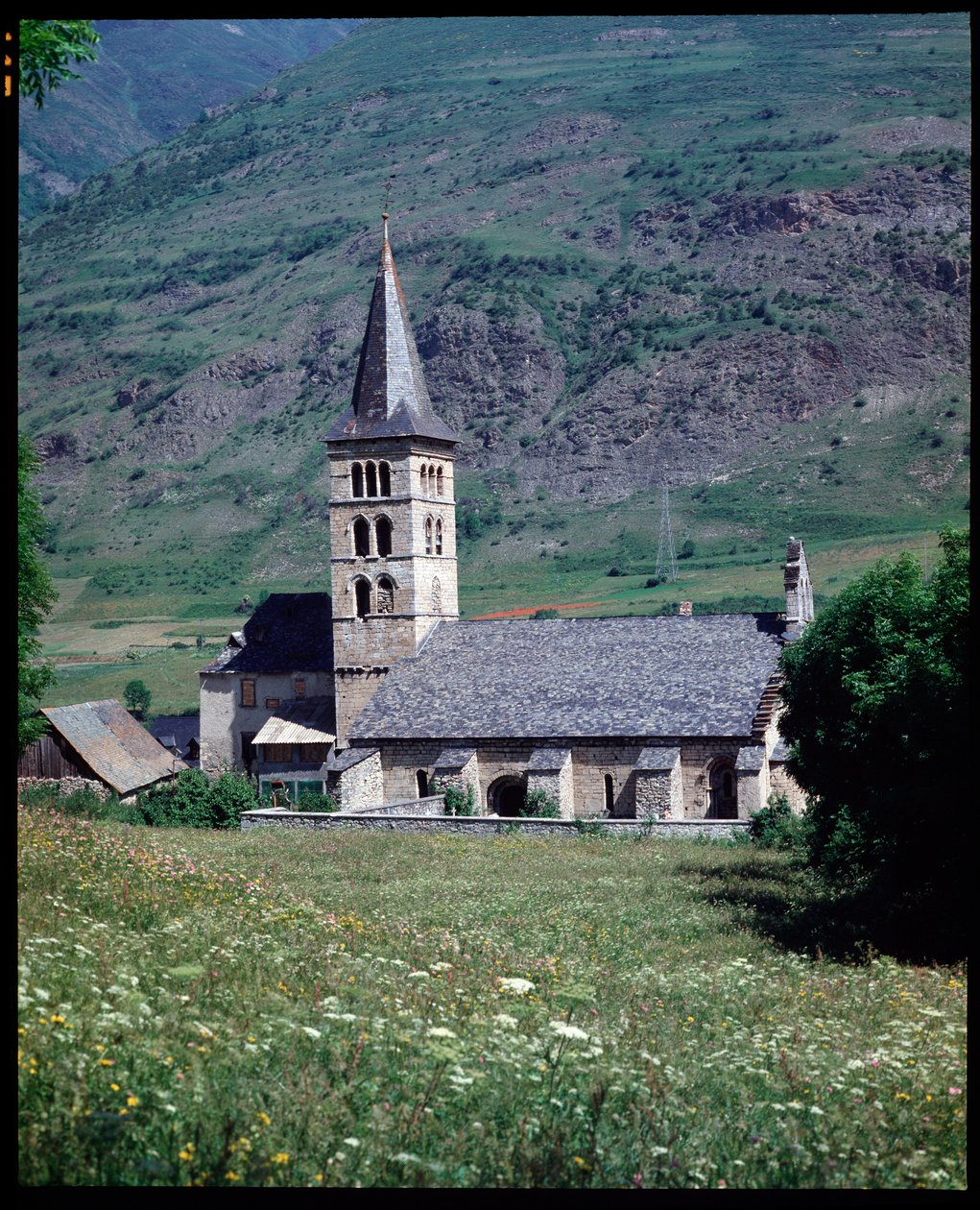 View of the Church of St Mary, Arties by School Spanish