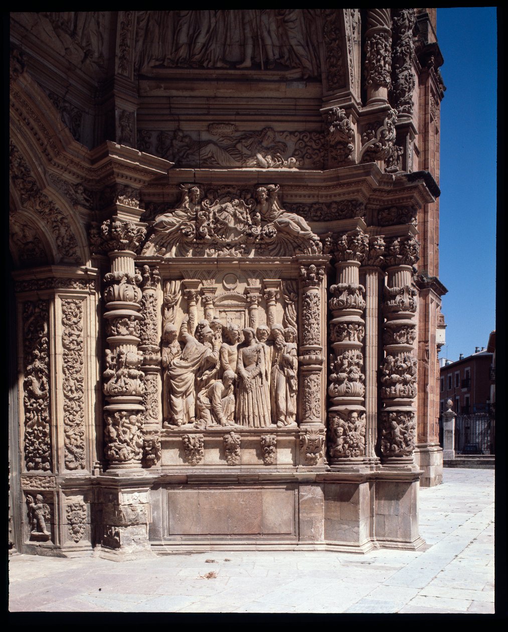 View of the Facade of Cathedral St Mary, Astorga, Spain by School Spanish