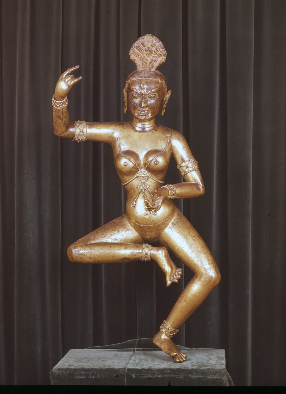 The goddess Dakini, Tibetan infernal god. Statuette, Musée Guimet, Paris by School Tibetan