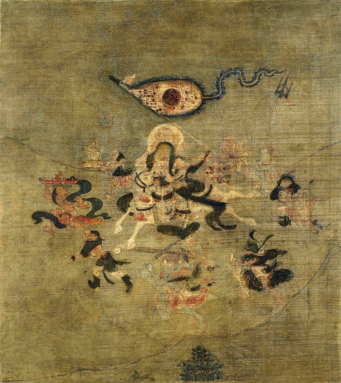 Vaisravana Bishamonten, the Guardian of the North by School Tibetan