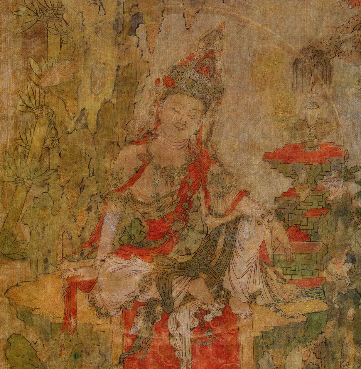 Water and Moon Kuan-Yin by School Tibetan