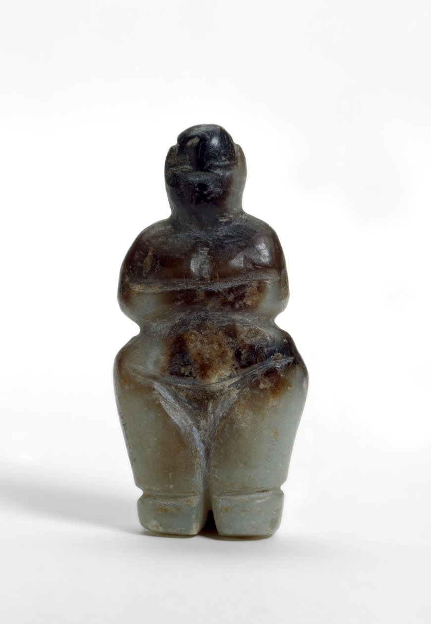 Figurine of standing woman from Cukurdent, Turkey by School Turkish