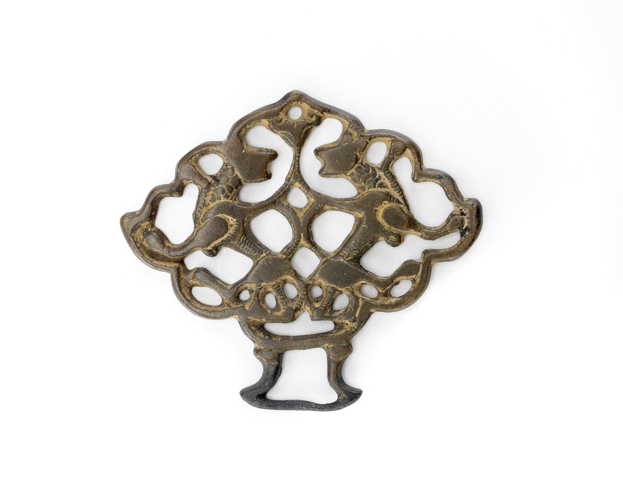 Ornament with a pair of lions, Seljud dynasty, possibly 13th century by School Turkish