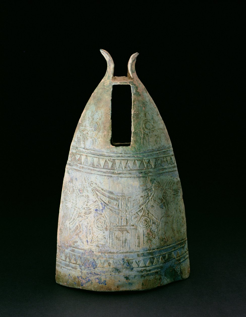Bell, Dongson Culture, c.200 BC-200 AD, Vietnam by School Vietnamese
