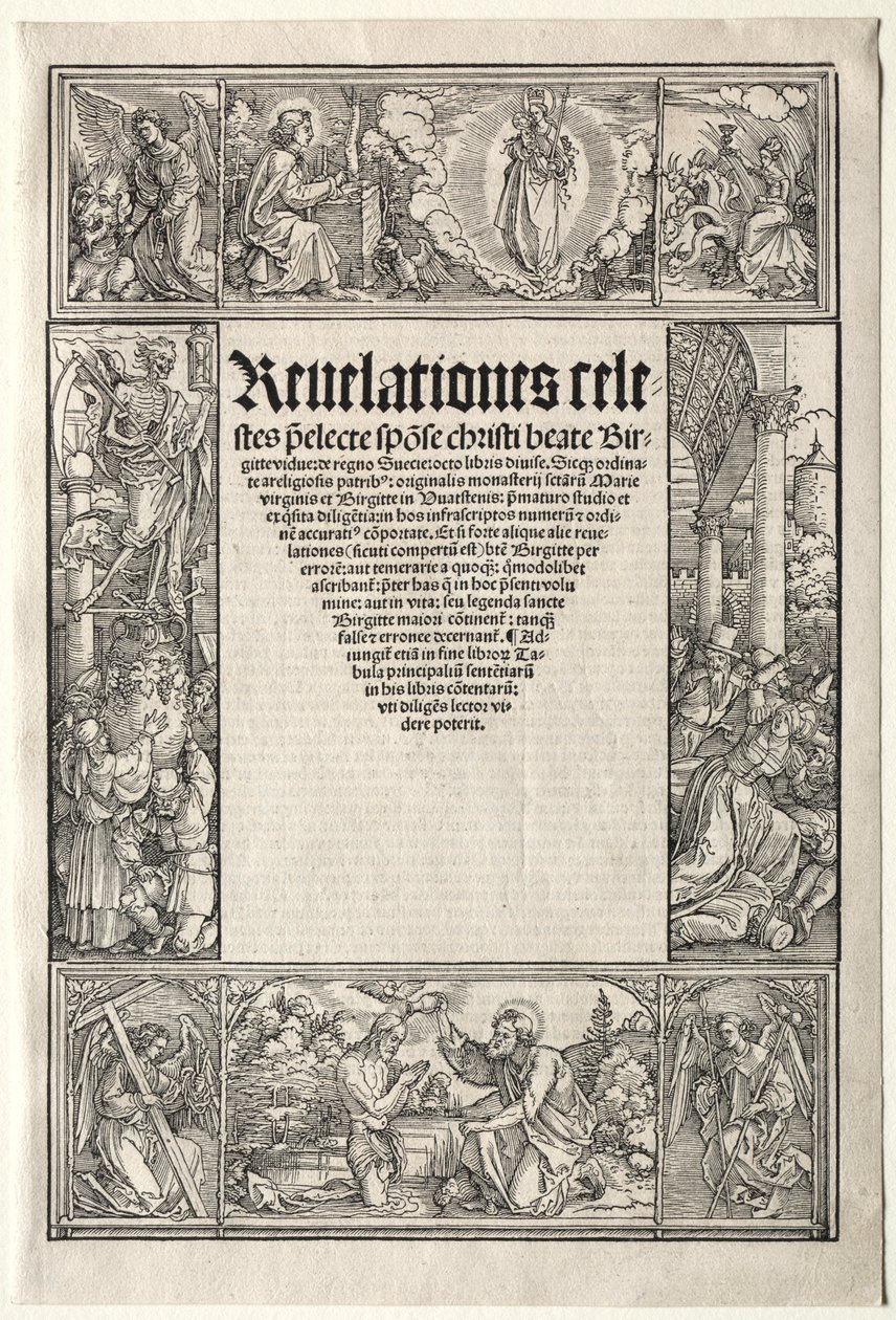 Border - with The Baptism of Christ by School of Albrecht Dürer