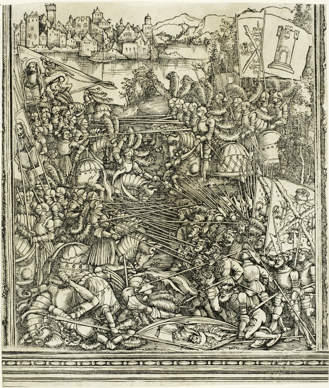 The War with Venice, from The Triumphal Arch of Maximilian I by School of Albrecht Dürer
