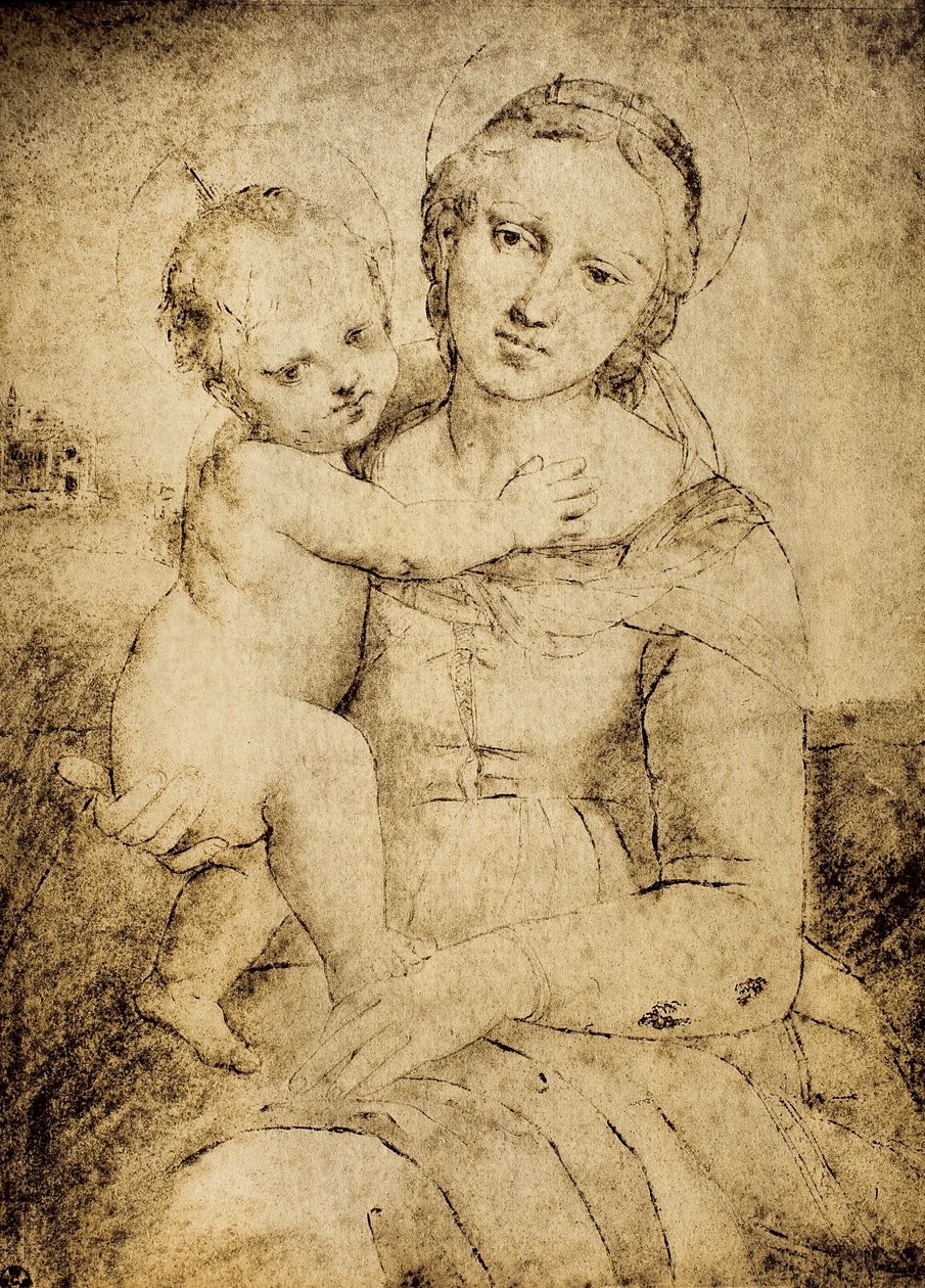 Madonna and Child by School of Raphael: Buy fine art prints