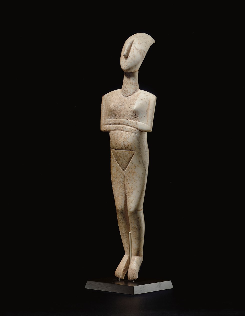 Cycladic reclining female figure, name-piece of the Schuster Master, Early Cycladic II by Schuster Master