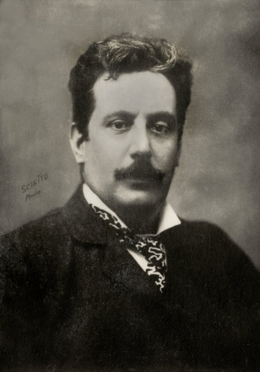 Portrait of the Italian Composer Giacomo Puccini by Scintto