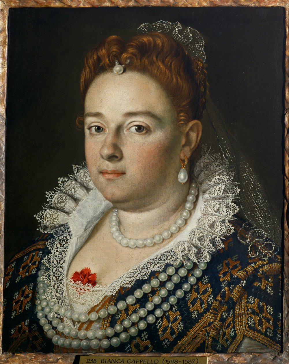 Bianca Cappello, Grand Duchess of Tuscany by Scipione (1550-98) Pulzone