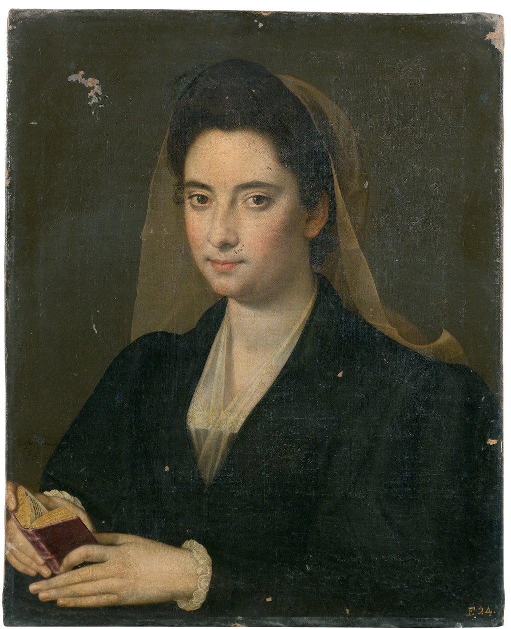 Portrait of a lady with a book (