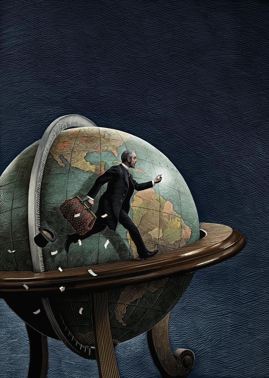 Around the World in Eighty Days, 2008 by Scott McKowen
