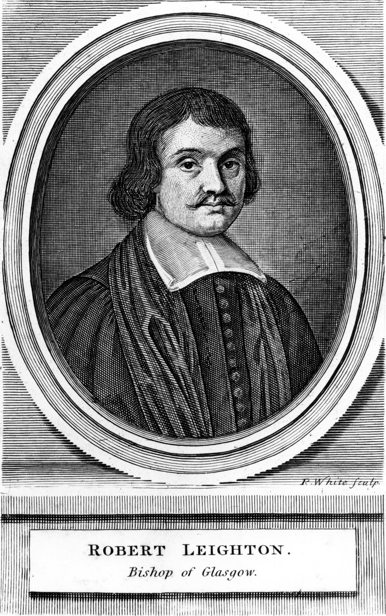 Robert Leighton, Archbishop of Glasgow, print made by Robert White by Scottish School