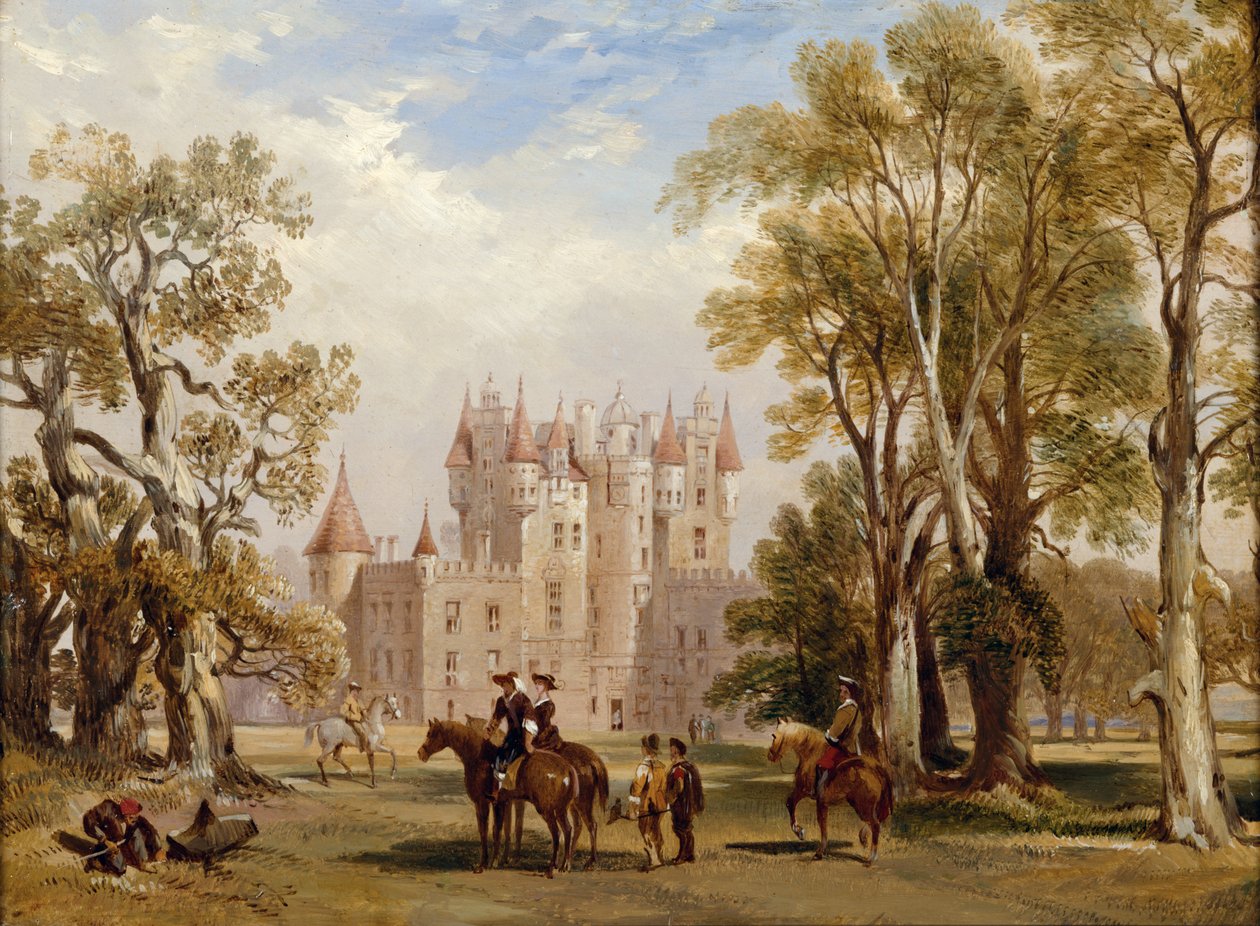 Glamis Castle, Angus by Scottish School