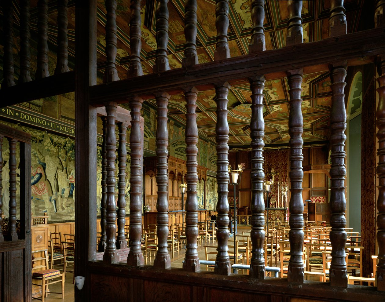 Interior of the Chapel Royal by Scottish School