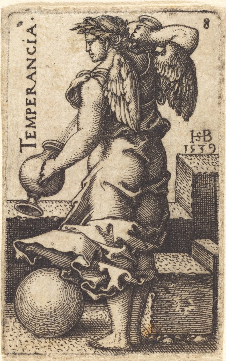 Temperance by Sebald Beham
