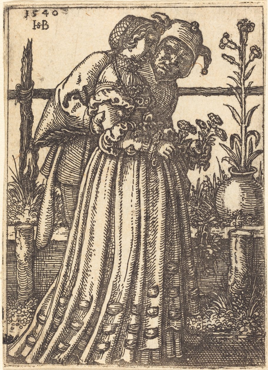 The Lady and the Fool by Sebald Beham