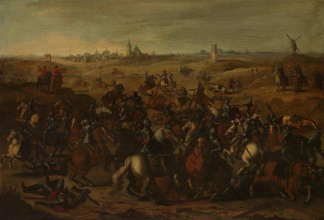The Skirmish Between Cuirassiers, 5 February 1600, on the Vughterheide by Sebastiaen Vrancx (after)