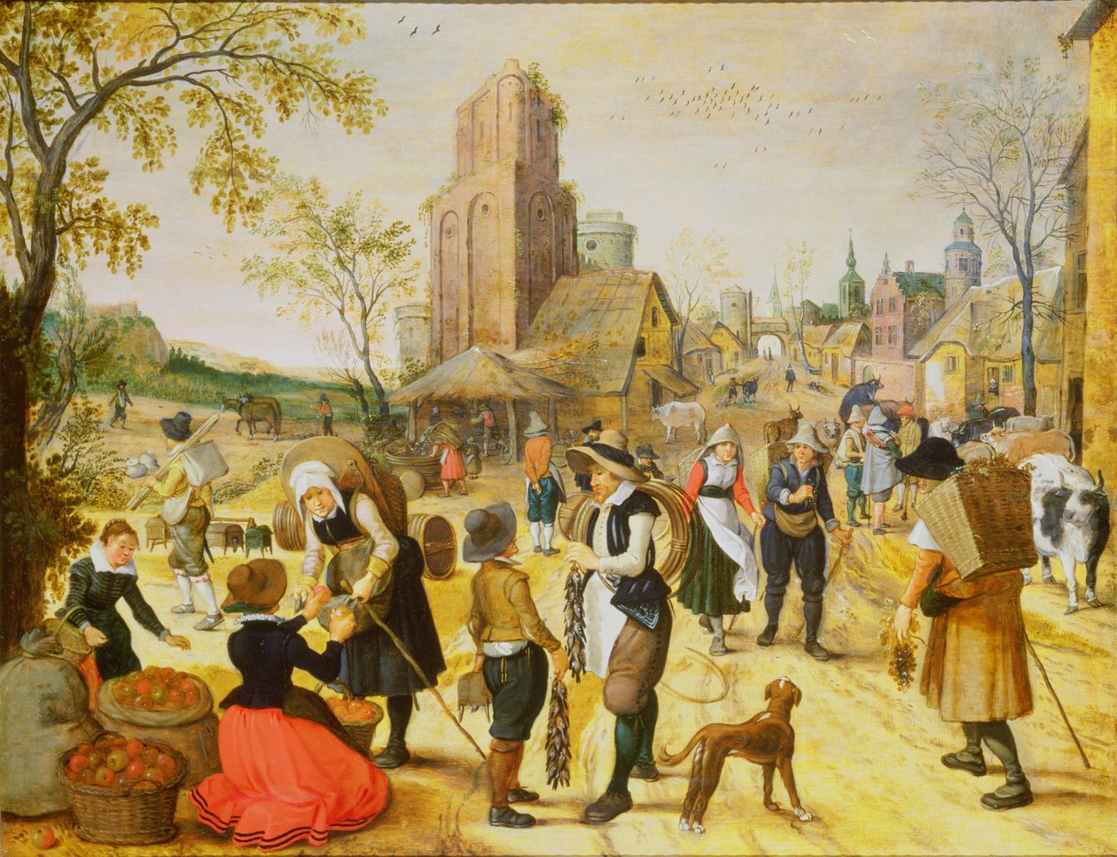 A Village Kermesse by Sebastian Vrancx
