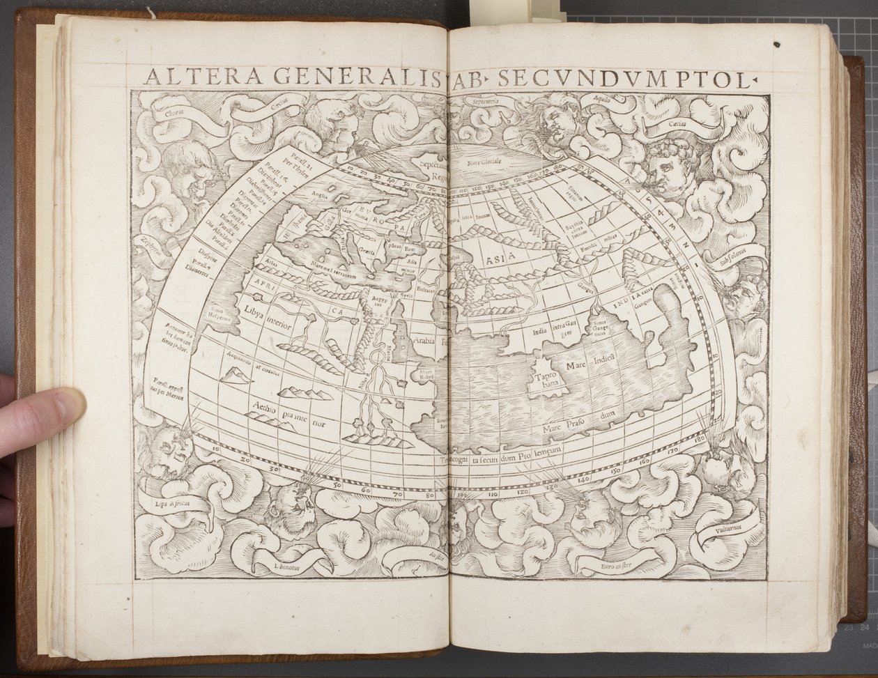 Globe, from Cosmographia, 1544 by Sebastian Munster