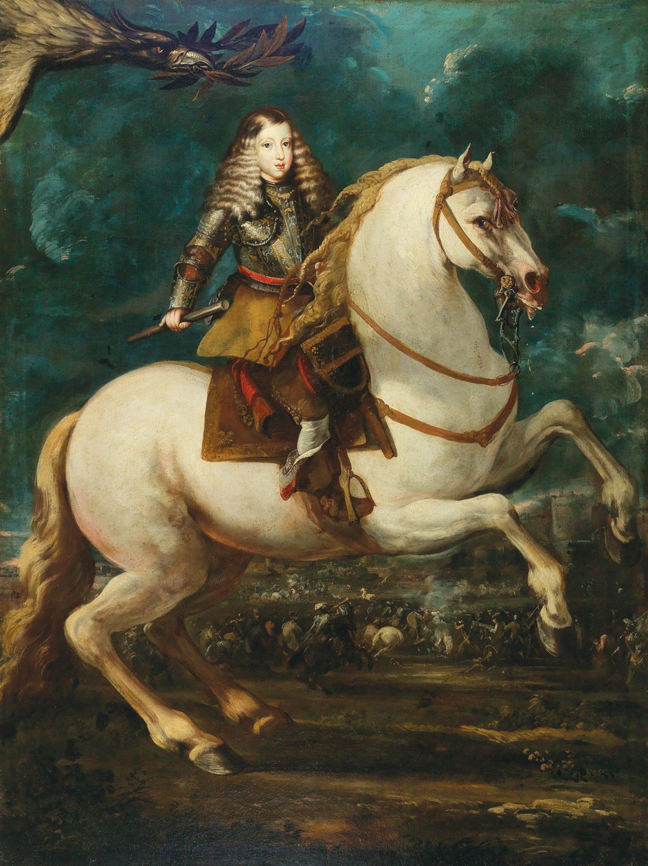 Equestrian Portrait of Charles II of Spain by Sebastian de Herrera Barnuevo