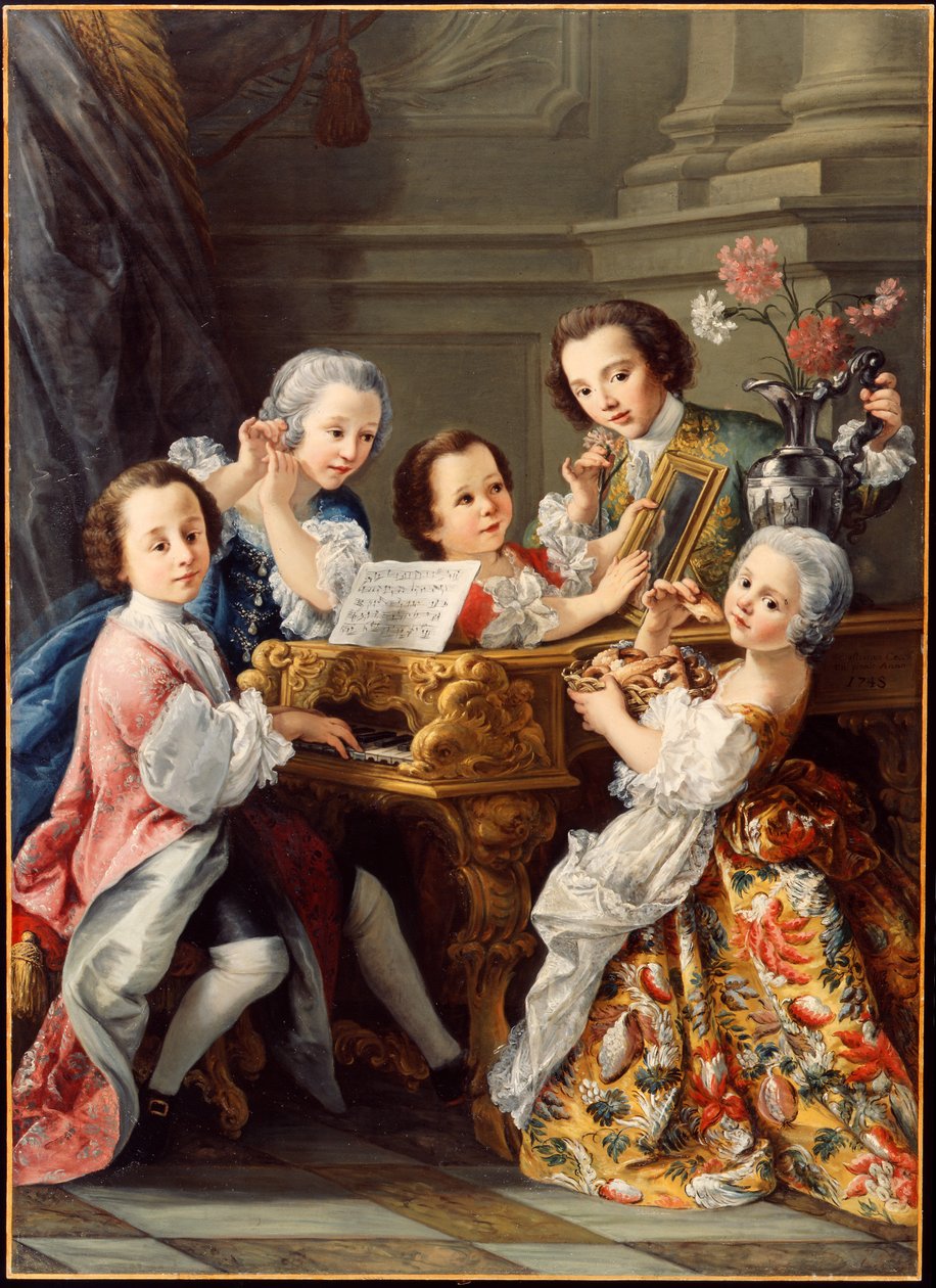Allegory of the Five Senses by Sebastiano Ceccarini