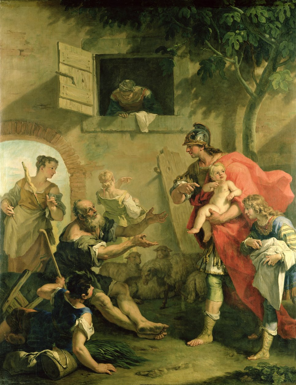 The Infant Cyrus with the Shepherd by Sebastiano Ricci