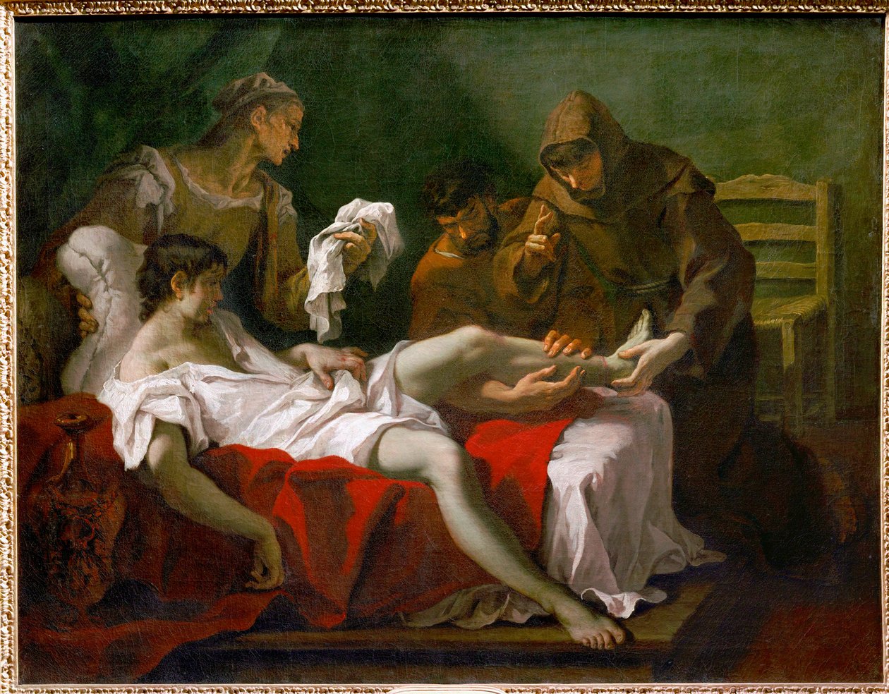 Saint Anthony of Padua Healing a Youth by Sebastiano (attr. to) Ricci
