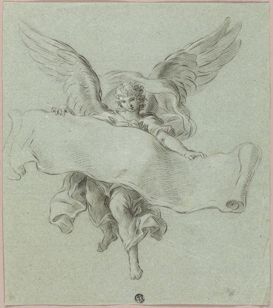 Angel with Scroll by Sebastiano Conca