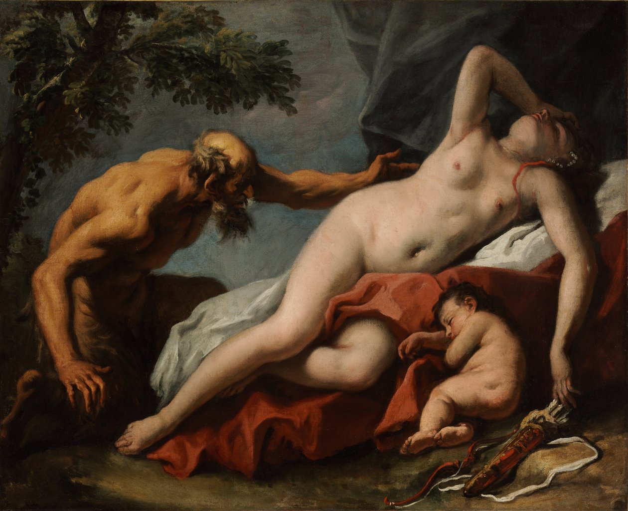 Venus and Satyr by Sebastiano Ricci