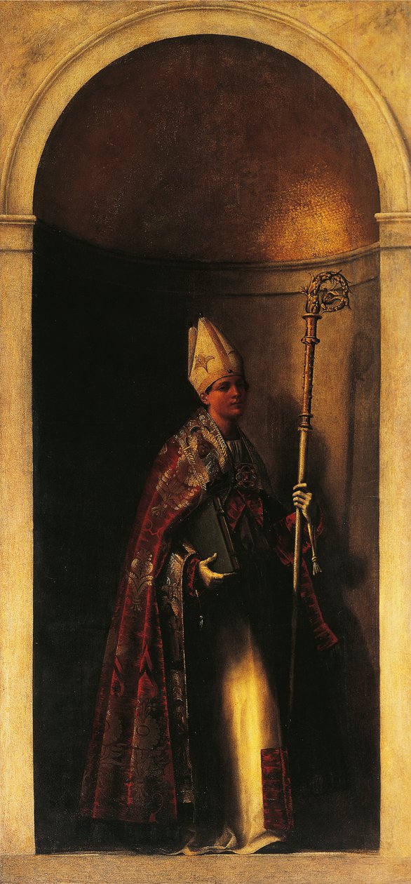 Saint Louis of Toulouse, decoration from organ door by Sebastiano del (c.1485 1547) Piombo