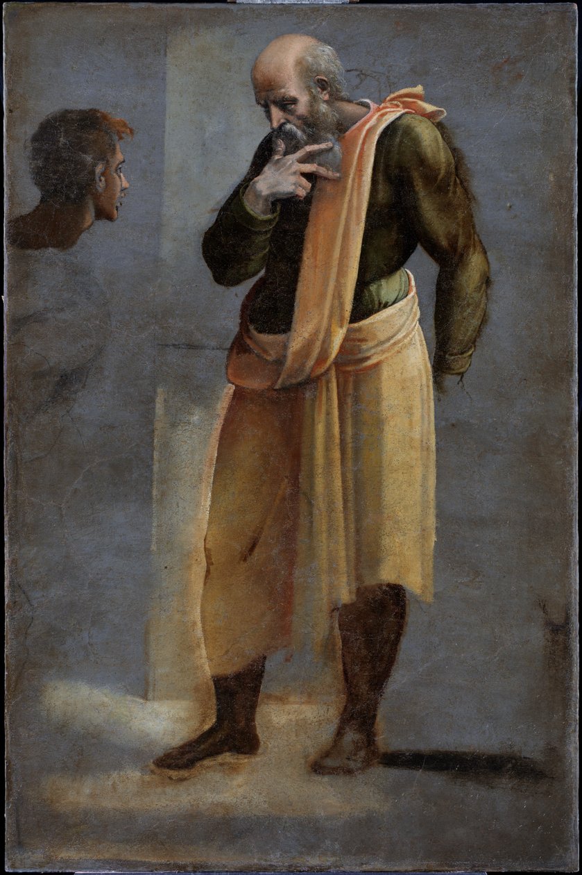 The Visitation - Saint Zacchariah by Sebastiano del (c.1485-1547) Piombo