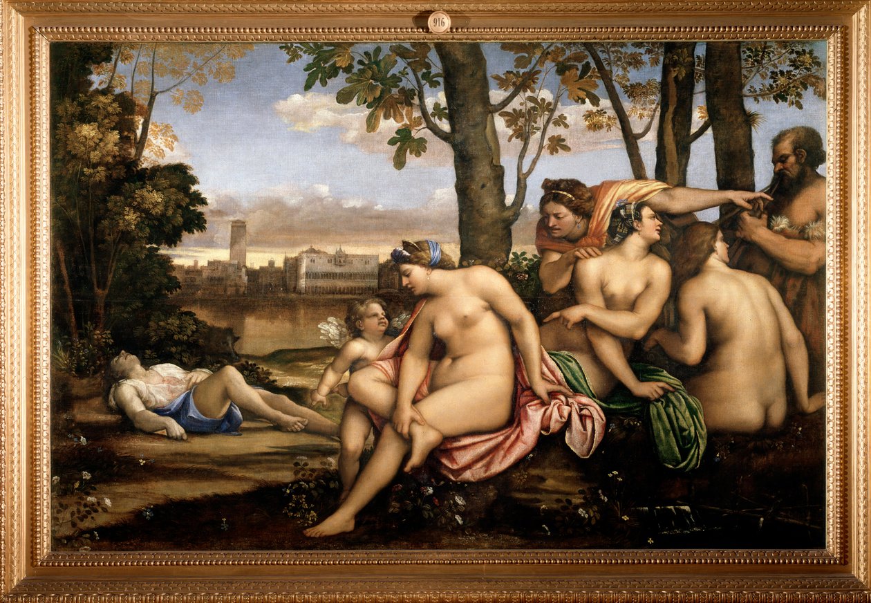 The Death of Adonis by Sebastiano del (c.1485 1547) Piombo