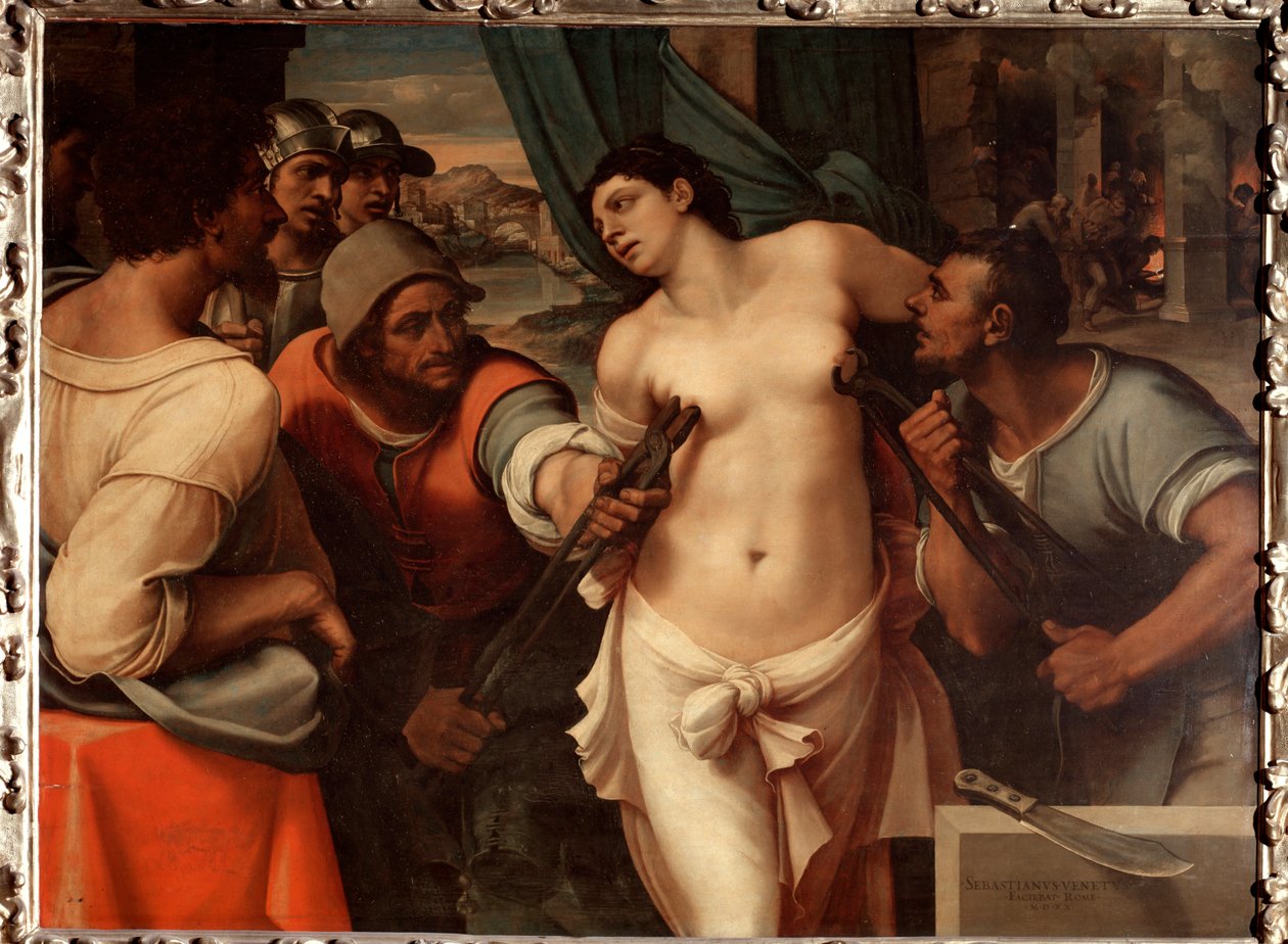 The Martyrdom of St. Agatha of Sicily by Sebastiano del (c.1485 1547) Piombo