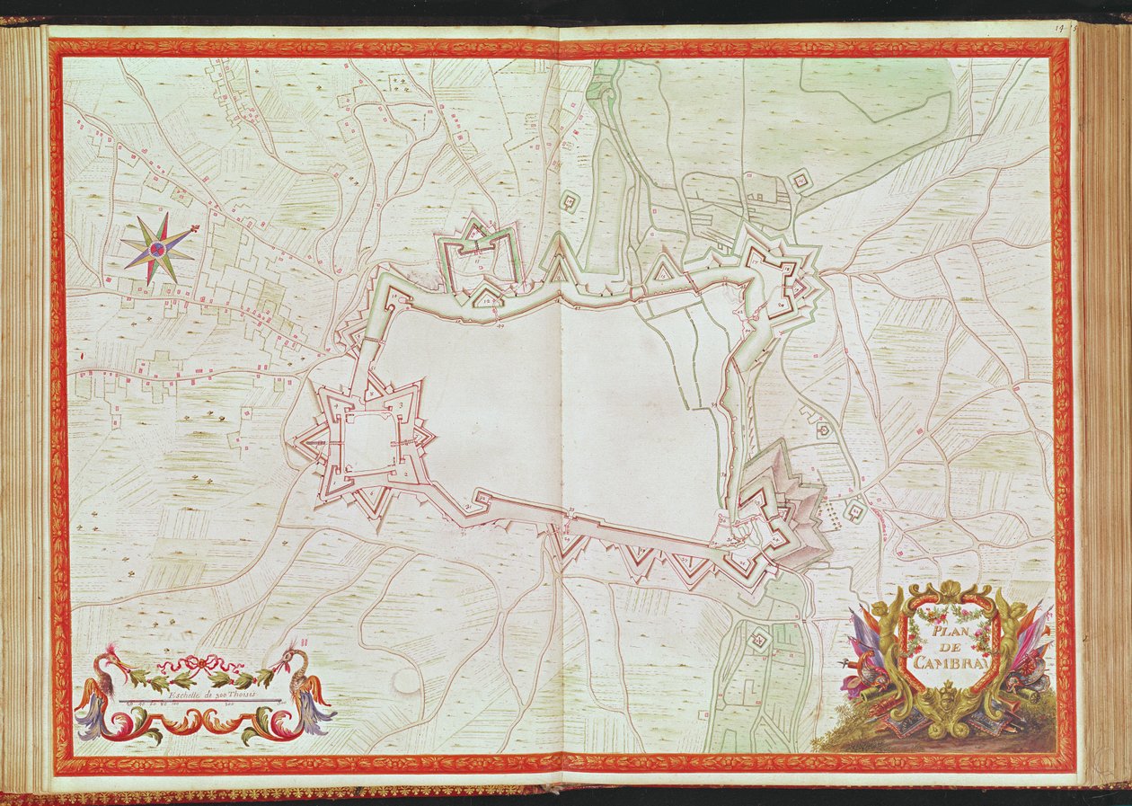 Plan and Map of Cambrai, from the 