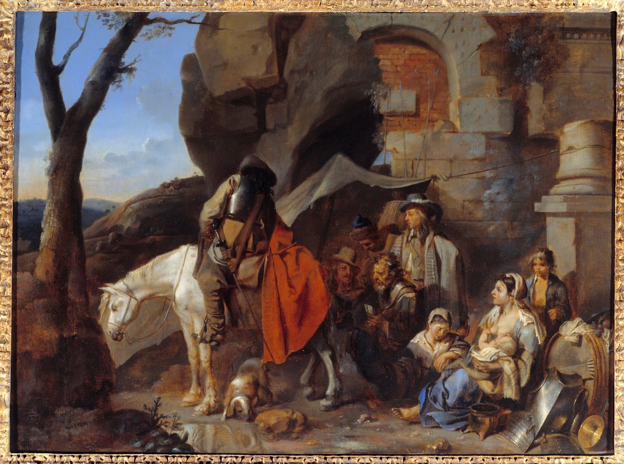 Halt of Soldiers by Sébastien Bourdon